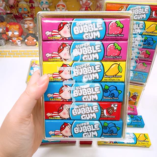 ซุปเปอร์หมากฝรั่ง บับเบิ้ลกัม รส ผลไม้ 1 กล่อง 30 ชิ้น
