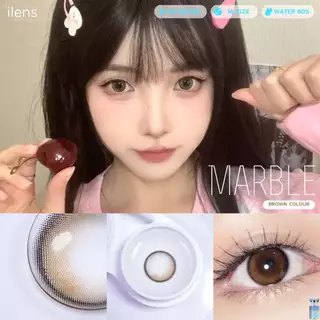🔥คอนแทคเลนส์✨ขนาดมินิ✨Marble ( ilens )✨Brown/Gray
