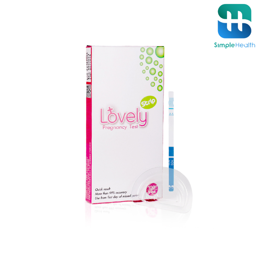 Simple Healthcare ชุดตรวจครรภ์ ที่ตรวจท้อง Test Strip แบบจุ่ม ใช้งานง่าย แม่นยำ รู้ผลไว