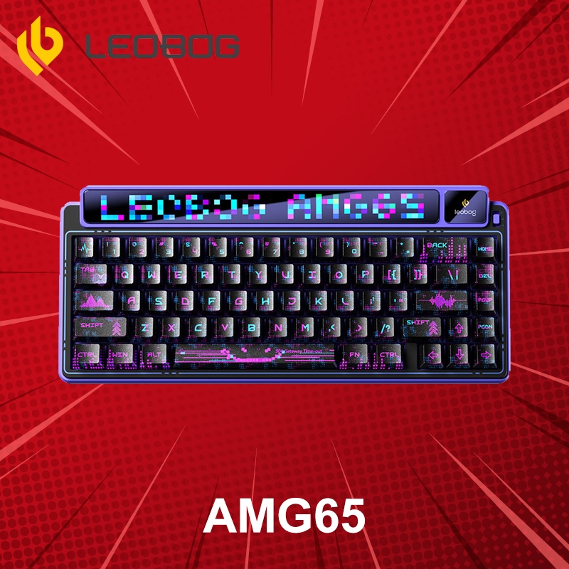 คีย์บอร์ดไร้สาย Leobog AMG65 (ภาษาอังกฤษ) ประกันศูนย์ 1 ปี
