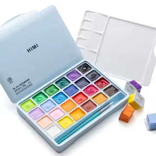 【จัดส่งในวันเดียวกัน】 MIYA HIMI GOUACHE สีกวอช 18/24 สี 30ml ของแท้จากตัวแทนจำหน่ายไทย การออกแบบถ้วยเยลลี่ที่ไ