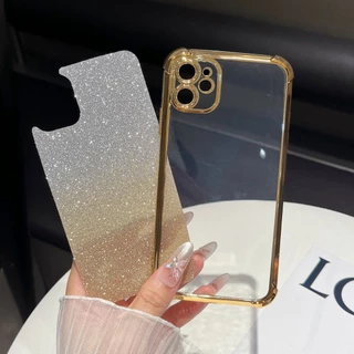 เคส กันกระแทก สำหรับ OPPO A6C A6S A5i A6T A6 A6X A3 A3X A5X A5PRO A6PRO โทนสีสวย กันกล้อง หรูหรา กากเพชร 2in1 EE