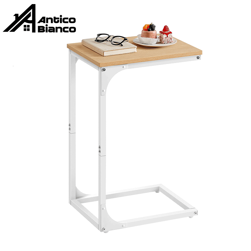 ​Antico โต๊ะข้างเตียง โต๊ะมินิมอล ขาได้รับการรองรับอย่างมั่นคง ขนาดเล็กเคลื่อนย้ายได้ ประกอบง่าย ใช้ได้กับ ห้องนั่งเล่น