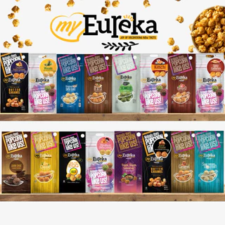 [ซื้อ3แถม2กระป๋องเล็ก]Popcorn Eureka Aluminium Pack 140g. - Multiple Flavours | ยูเรก้าป๊อบคอร์น ถุงซิปล็อค