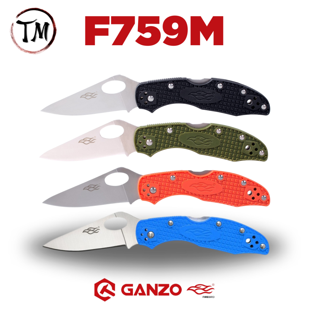 Ganzo GANZO F759M ด้ามจับมี4สี ใบมีด440С ดีไซน์สวย กระทัดรัด