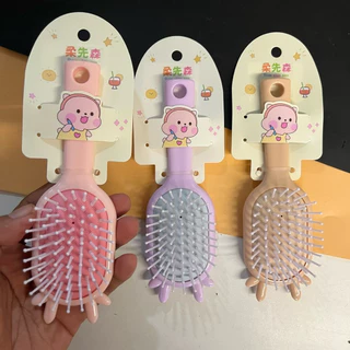 (ยกโหล12 ชิ้น) No.792 หวีแปรง หวีแปรงซิลิโคน มีทั้งสีเข้มและสีสดสุ่มสี สุ่มแบบ หวีจัดแต่งทรงผม หวีปลายแหลม x12