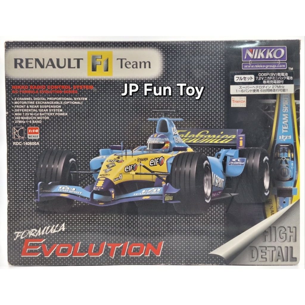 NIKKO 1/14 Scale Radio Control System R/C Formula Evolution Series: Renault F1 Team รถบังคับวิทยุ