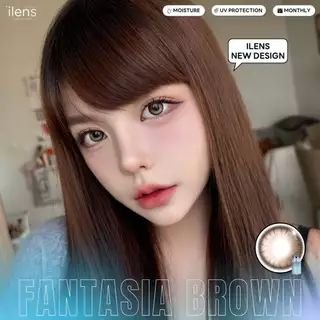 🔥คอนแทคเลนส์✨ขนาดมินิ✨Fantasia ( ilens )✨Brown/Gray