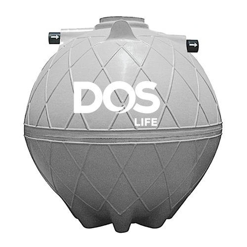 ถังบำบัดน้ำเสีย DOS COMPACT 3000 ลิตร สีเทา