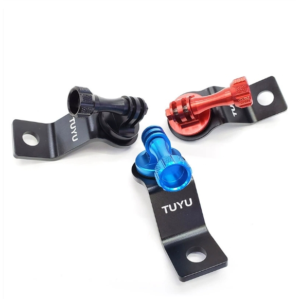 อลูมิเนียมรถจักรยานยนต์กระจกมองหลัง Mount Bracket ผู้ถือคงที่ Stent สําหรับ Insta360 One R/X Gopro Hero 9 8 7 6 5 4 DJI