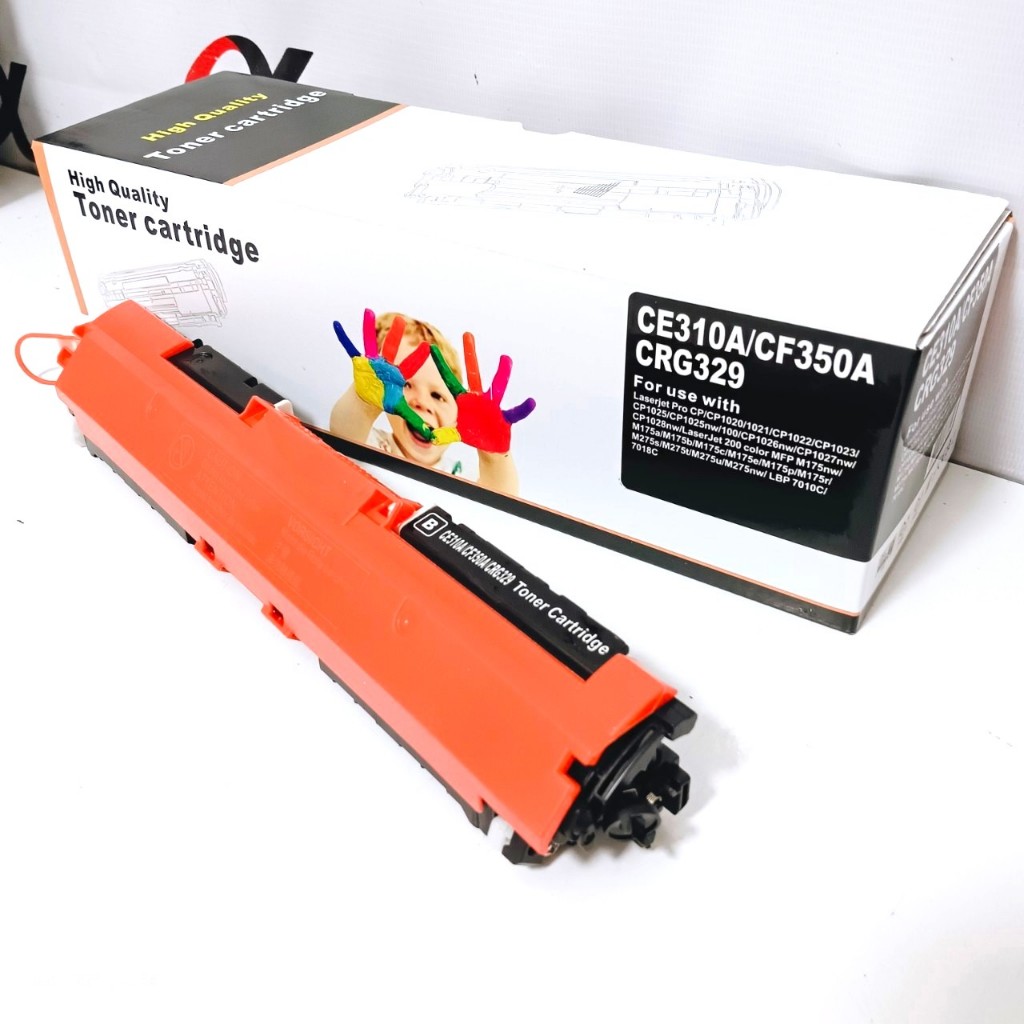 ตลับหมึกโทนเนอร์เทียบเท่า  HP 130A (CF350A-353A) สำหรับเครื่อง HP Color LaserJet Pro M176n / M177Fw
