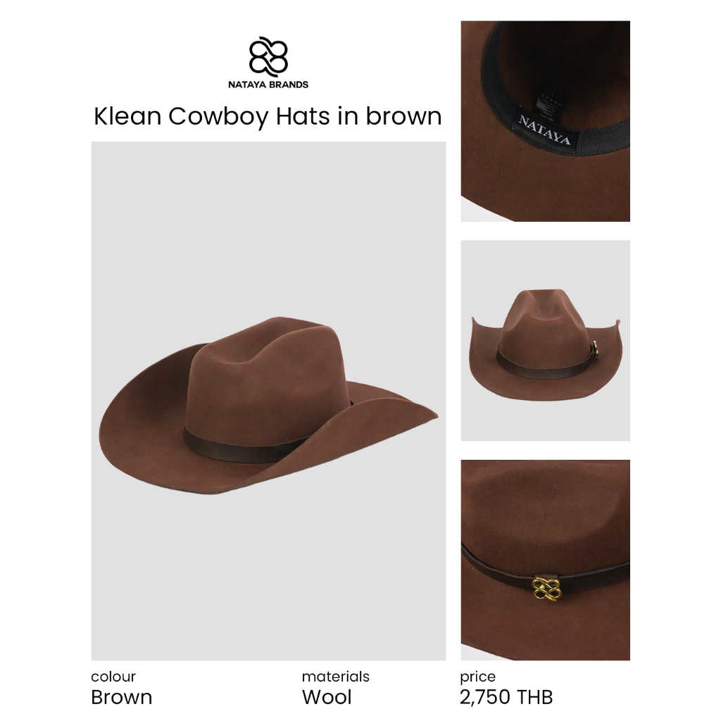 Klean Cowboy  hats in Brown