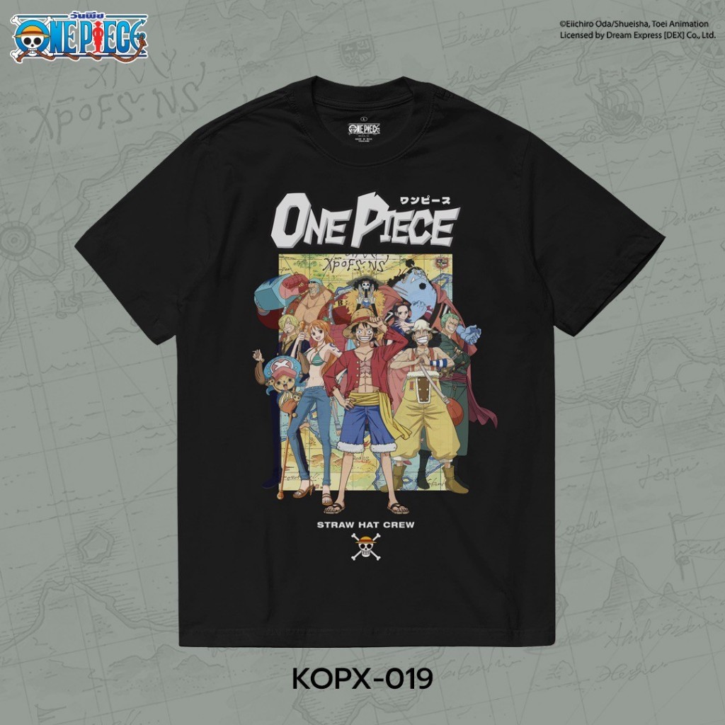 Power 7 Shop เสื้อยืดการ์ตูน ลาย วันพีช ลิขสิทธ์แท้ One Piece T-shirts (KOPX-019)