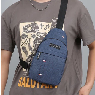 ส่งด่วน GUCSELECTED(B2422) กระเป๋าคาดอกผู้ชายแฟชั่นสุดเท่ ข้างหน้ามี1ช่องซิปใส่ของ ป้ายFASHIONสีดำ.เทา.นำ้เงิน