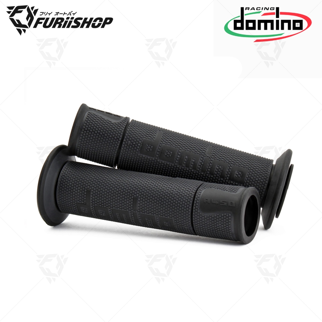 ปลอกแฮนด์ DOMINO A450 ปลายเปิด ดำล้วน