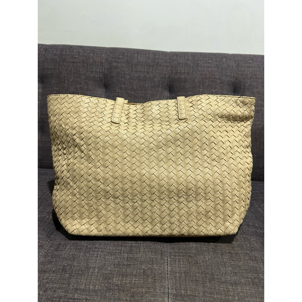 กระเป๋าแบรนด์ Morgan หนังแท้เป็นหนังสานทั้งใบ