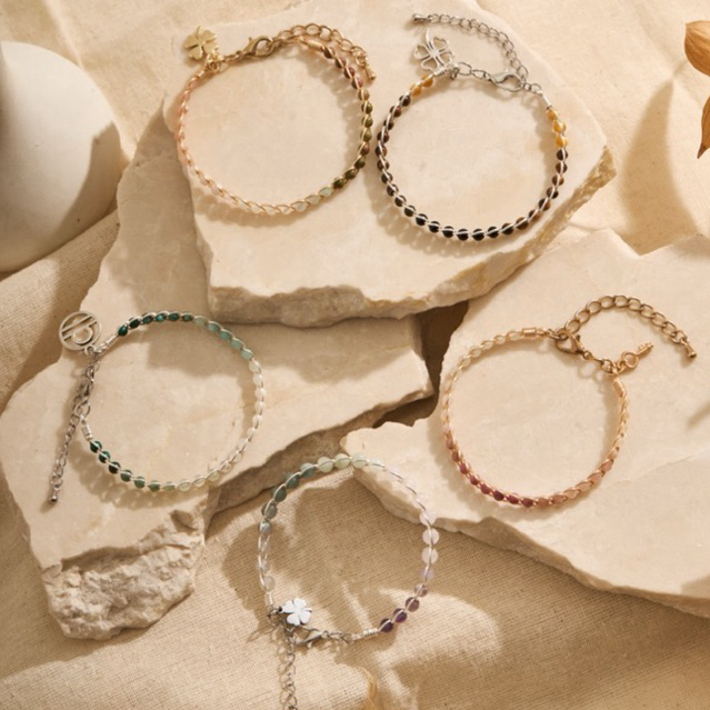 Circle Lucky Bracelets กำไลข้อมือหินนำโชค หินมงคล DIY - รูปที่ 4