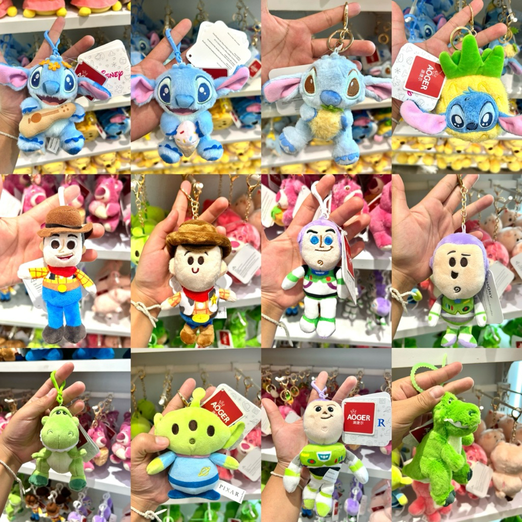 LEMONY รวมพวงกุญแจตุ๊กตา Disney Toy Story Stitch สินค้ามาใหม่ รับหิ้ว พร้อมส่งของแท้จากหน้าร้าน