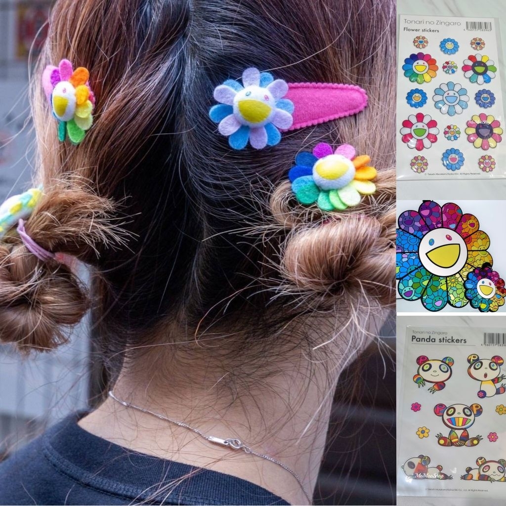 (✨️แท้💯shop🇯🇵/พร้อมส่ง🌈) Murakami กิ๊บ ยางมัดผม พกจ.ดอกไม้-rubble Sticker (ต่างหู แหวน พกจ. หมอน อีก