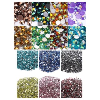 🇹🇭เพชรฐานเรียบขนาด 2/3/4 มม พร้อมส่งจากไทย 300 เม็ด มีให้เลื…