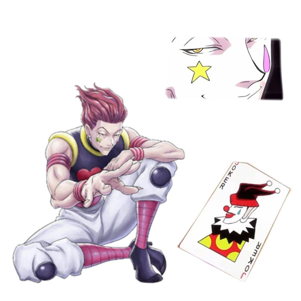 พร๊อพไพ่ แทททู Hisoka  [ Hunter x hunter   ] งานเรซิ่น 3D [ Cosplay ]