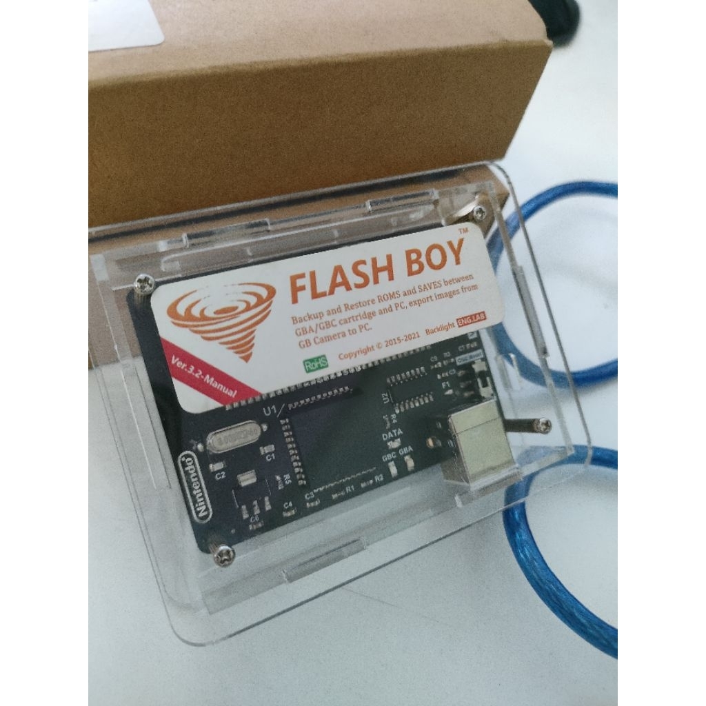 Flash Boy 3.2 cyclone GB GBC GBA  กล่องเกมบอยพร้อมสายเคเบิ้ล usb Flash ROM dumper flasher Nintendo G