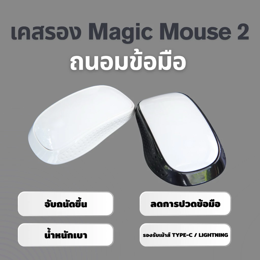 เคสรอง Magic Mouse 2 จับถนัดลดการปวดข้อมือ