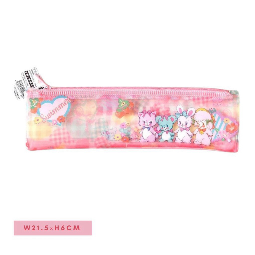 Seria swimmer rabbit clear pencil case