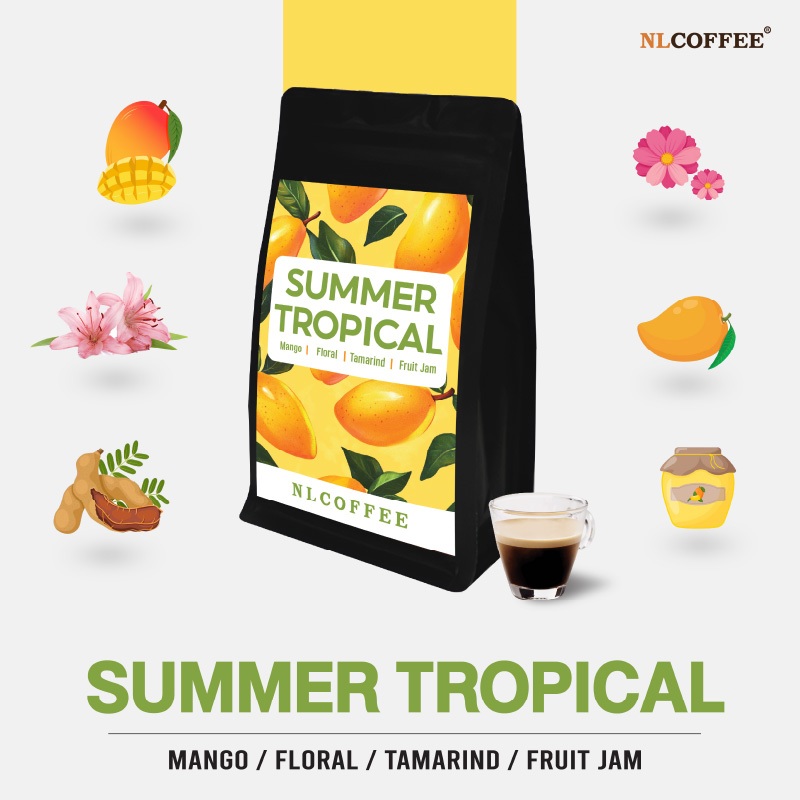 NLCOFFEE SPECIALTY เมล็ดกาแฟ Summer Topical  ซัมเมอร์ ทรอปิคอล