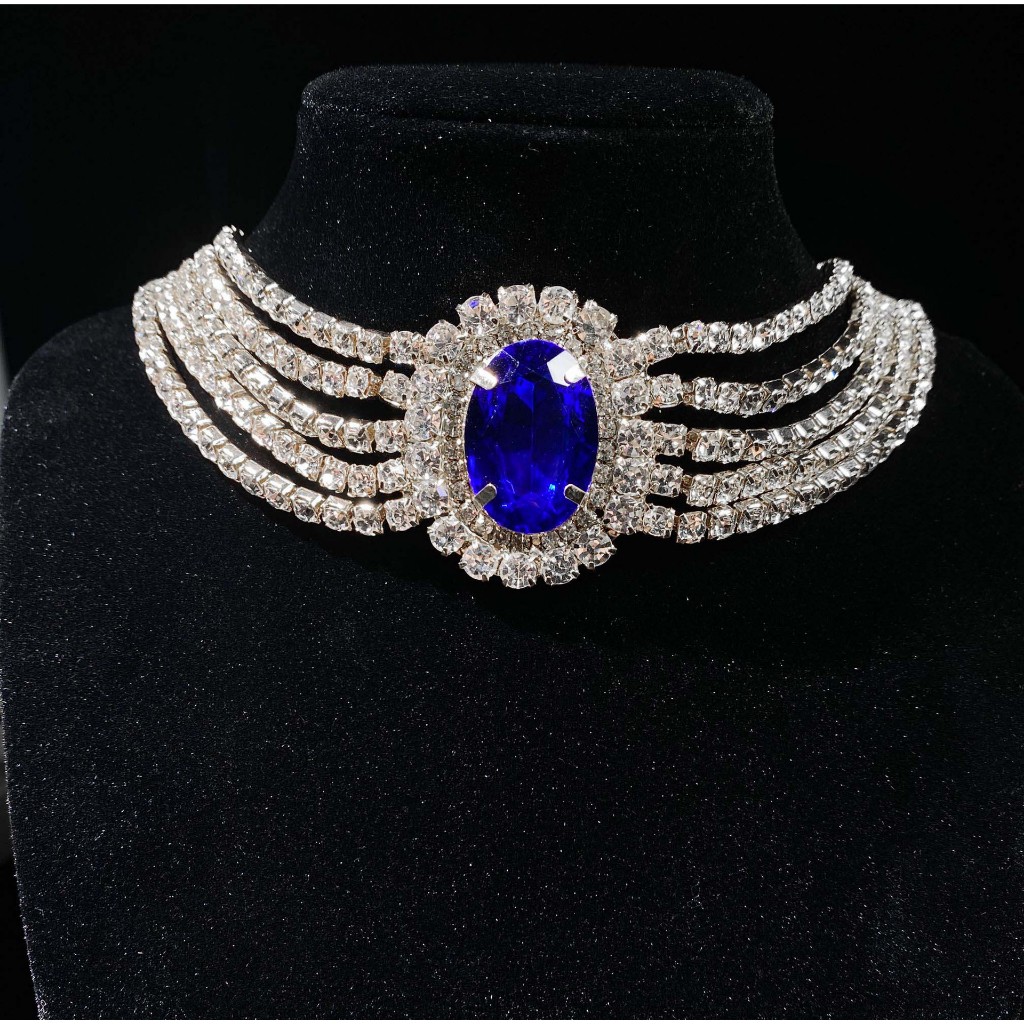 สร้อยคอ จี้รูปวงรีห้าแถว ประดับเพชร สไตล์ยุโรป และอเมริกา ระดับไฮเอนด์ พร้อมส่ง - รูปที่ 5