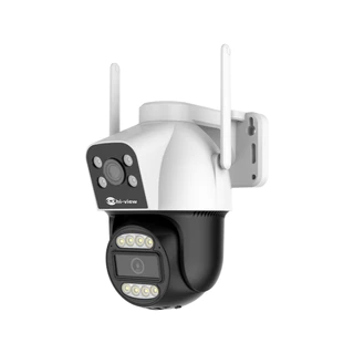 กล้องวงจรปิดไร้สาย กล้องWiFi Hiview HW-33MPT40W-D กล้อง 2 เลนส์ในตัวเดียว ภาพสีชัด หมุนติดตามบุคคนได้ ประกันศ