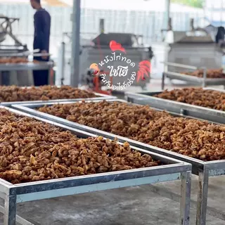 หนังไก่ทอด ขนาด 500กรัม (ชิ้นใหญ่คัดพิเศษ) ทอดใหม่วันต่อวัน