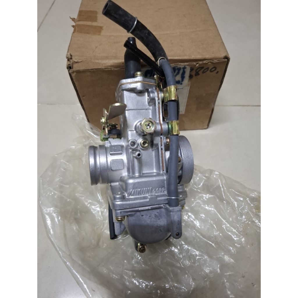 คาร์บูเรเตอร์ Kawasaki AR125-AR125R-AR125D แบบเหลี่ยม ของแท้ญี่ปุ่น Mikuni Japan สภาพสวยๆพร้อมใส่ใช้