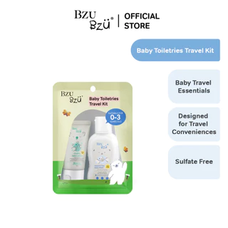 BZU BZU Baby Travel Kit ชุดอุปกรณ์อาบน้ำเด็กประกอบด้วย Head to Toe Baby Wash 50ml , Cooling Baby Lotion 25ml