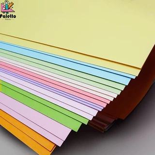 กระดาษสี 100 ปอนด์ สั่งขั้นต่ำ5 แผ่น A4 หนา 210 แกรม โทนสีพาสเทลและสีสดใส