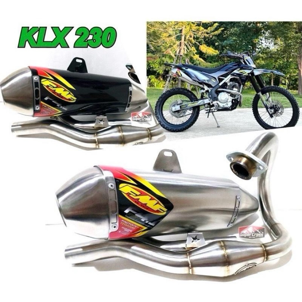 ท่อ FMF ปลายเลส KLX 230 / (พร้อมส่งในไทย)