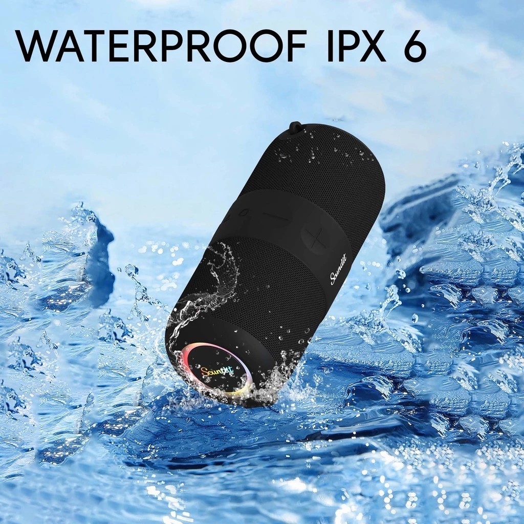 Soundit ลำโพงบลูทูธพกพา ลำโพงปาร์ตี้ รุ่น S10MAX กันน้ำ IPX6 พกพาง่ายมีสายสะพาย