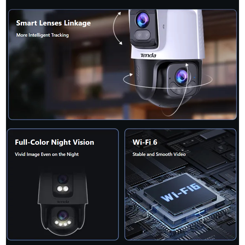 Tenda IP Camera CH9-WCA 6MP WIFI6 กล้องวงจรปิดคุณภาพดี