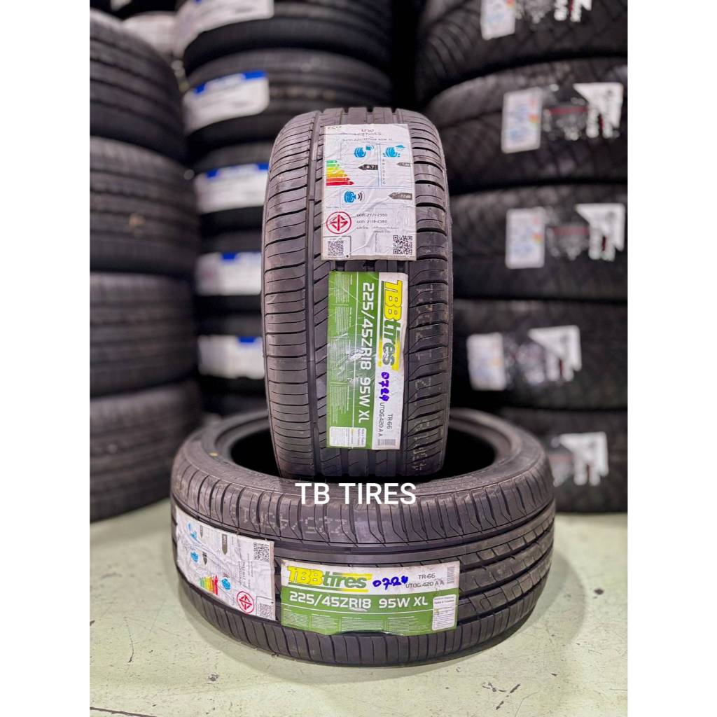 ยางรถยนต์ 225/45R18 95W XL TR-66 // TBB TIRES (ยางใหม่ค้างปี 2024)