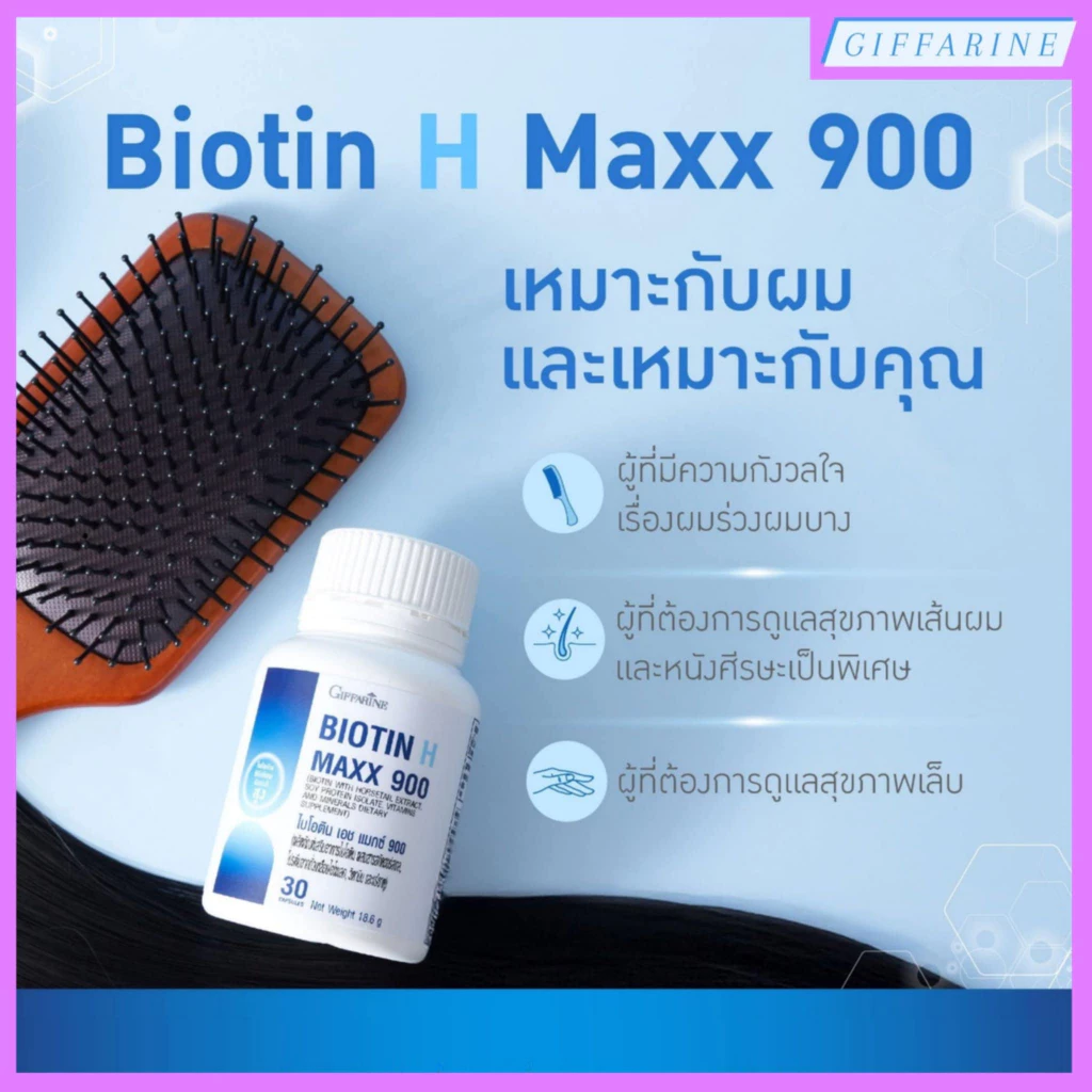 กิฟฟารีน ไบโอติน เอช แมกซ์ 900 ดูแลเส้นผมและหนังศีรษะ thumbnail 8