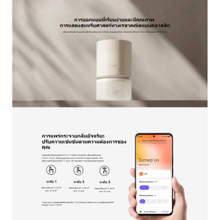 Xiaomi Smart Scent Diffuser สมาร์ทเครื่องกระจายกลิ่นหอม การชาร์จหนึ่งครั้งใช้เวลาประมาณ 50 วัน