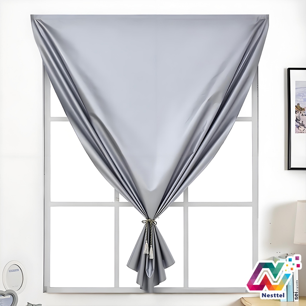 อุปกรณ์ ตกแต่งบ้าน Nest ผ้าม่านกันแสง ผ้าม่าน UV 100% ผ้าม่านตีนตุ๊กแก ติดตั้งง่าย หมัดฟร ราคาถูก