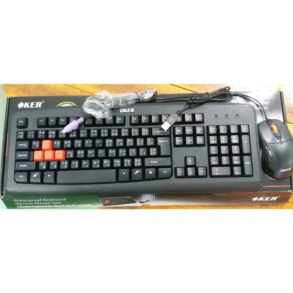 OKER KEYBOARD PS/2+MOUSE USB 2.0 รุ่น KM-83