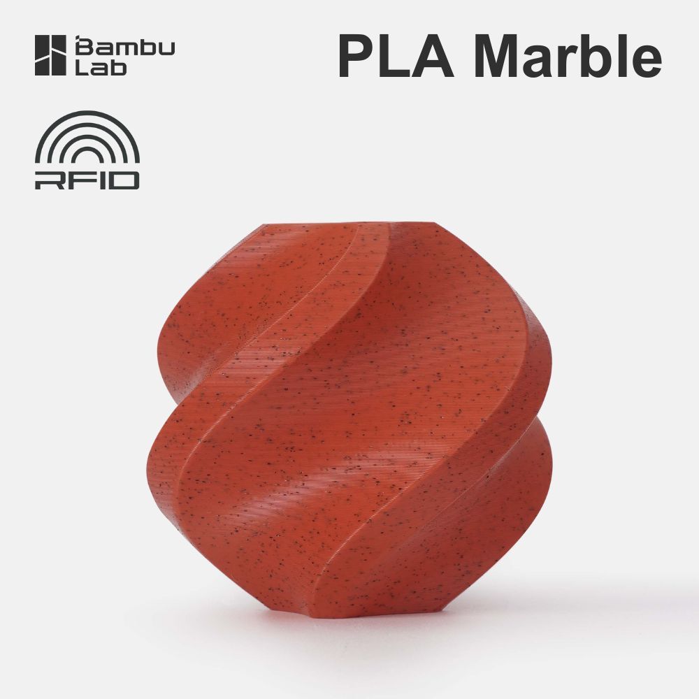 ( ส่งด่วน ) Bambu Lab เส้นพลาสติก ลายหินอ่อน PLA Marble Filament ขนาด 1 กก.