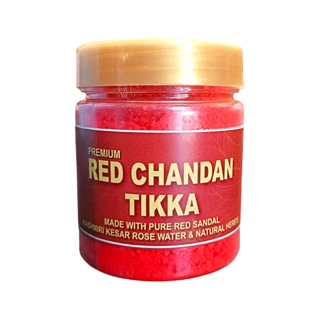 DEV SAMAGRI Red Chandan Tikka || Lal Chandan Tilak Powder for Pooja (25 g )