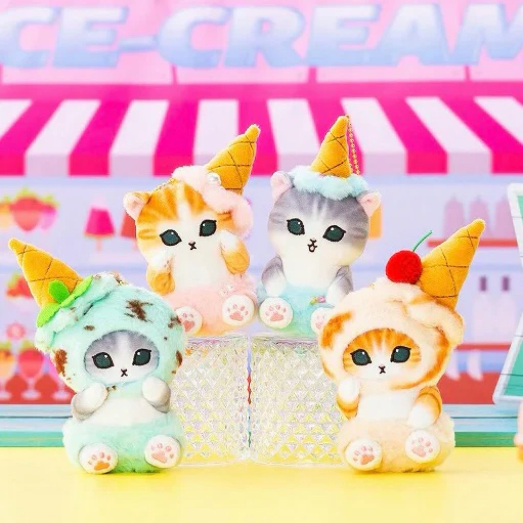 Mofusand Mascot Key chain and Big doll in pink theme โมฟุซังสีชมพู