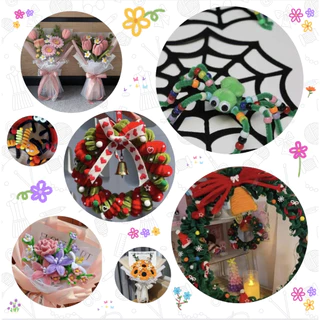 (พร้อมส่งจากไทย) ลวดกำมะหยี่ DIY 100 เส้น ขนนุ่มฟู ยาว 30 cm งานประดิษฐ์ งานฝีมือ