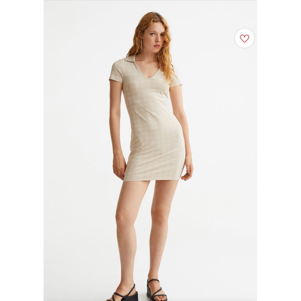 เดรสh&m มือ2‼️เดรสคอปก