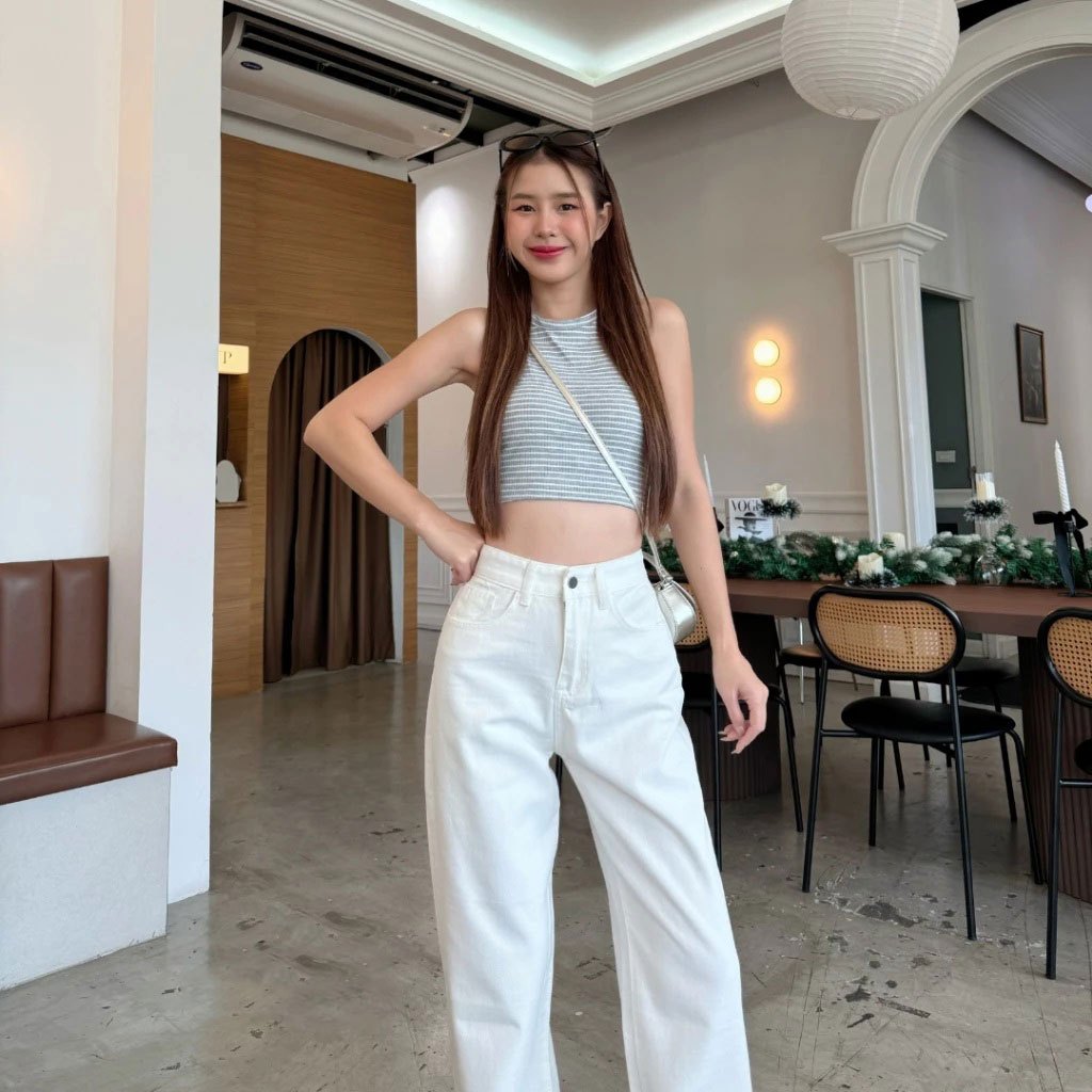 🎉919JEANS🎉 กางเกงยีนส์ผู้หญิง กางเกงยีน ยีนส์ กางเกงยีนส์ ขายาว jeans pants