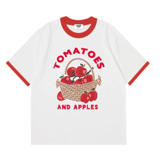 เสื้อยืดโอเวอร์ไซส์ QL มะเขือเทศ
